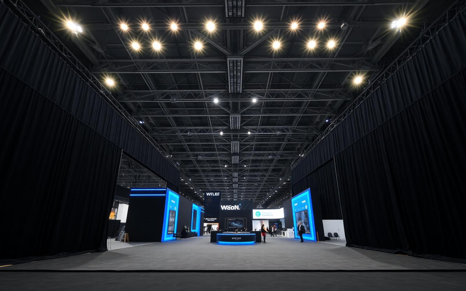 Messe-installation i drift